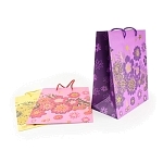 Пакет подарочный "Цветы-2" большой 17,5х22,5см