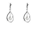 Серьги "Шелли" майорка белая