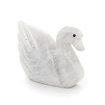 Лебедь мрамор 6см, 3"