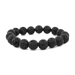 Лава (Боливия) 10мм, браслет "Классика" длина 16см