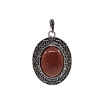 Кулон "Анна Мария" авантюрин коричневый