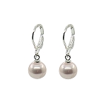 Серьги майорка розовая шарики 8мм