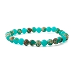 Варисцит зеленый (США), 6мм, браслет "Классика" длиной 17см