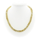 Бусы цитрин, бочонки 6х8мм, короткие 46см