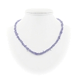 Опал (Перу) фиолетовый, мелкая галька 5мм, бусы длиной 44,,,49см