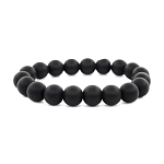 Шунгит (Россия) 10мм, браслет "Классика" длина 17см 