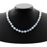 Бусы лунный камень, круглые 10мм, короткие 45см