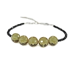 Браслет "Баланс" султанит 10 мм граненые бусины, длиной 19...24см