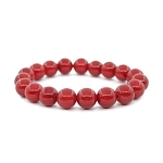 Коралл красный (имитация) 10мм, браслет "Классика" длина 18см