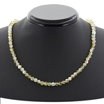 Бусы цитрин, круглые 6мм, короткие 47см