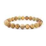 Яшма древесная (Намибия) 8мм, браслет "Классика" длина 16см