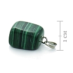 Кулон камень средний малахит (имитация)