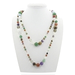 Бусы самоцветы 6..14мм, бусы "Равновесие" 150см