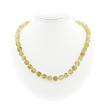 Цитрин, кубики гранёные 8,5мм, "Текта"  бусы длиной 45см