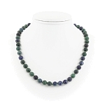 Азурит, круглые 8мм, бусы 45..50см