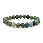 Яшма зеленая (Мадагаскар) 8мм, браслет "Классика" длина 17см